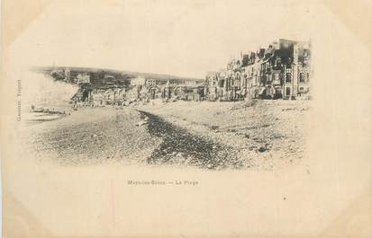 CPA FRANCE 80 "Mers les Bains, La plage".