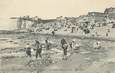 CPA FRANCE 80 "Mers les Bains, La plage à marée basse".