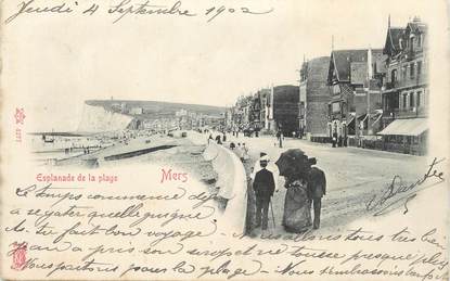 CPA FRANCE 80 "Mers les Bains, Esplanade de la plage".