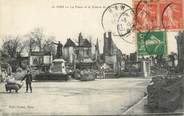 80 Somme CPA FRANCE 80 " Ham, La place et la statue".