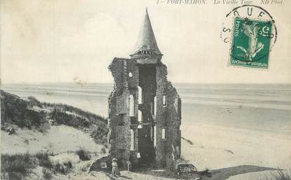 CPA FRANCE 80 "Fort Mahon, La vieille tour".