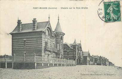 CPA FRANCE 80 "Fort Mahon, Chalets sur la rive droite".