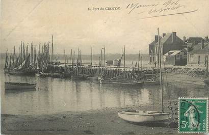 CPA FRANCE 80 "Le Crotoy, Le port"".