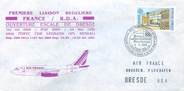 1 Er Vol LETTRE 1 ER VOL / FRANCE "Paris / RDA, 4 mai 1990"