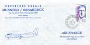 1 Er Vol LETTRE 1 ER VOL / FRANCE "Munster / Osnabruck, 26 mars 1990"