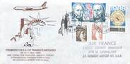 1 Er Vol LETTRE 1 ER VOL / FRANCE "Strasbourg / Lyon / New York, 9, 10, 11 novembre 1989"