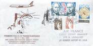 1 Er Vol LETTRE 1 ER VOL / FRANCE "Strasbourg / Lyon / New York, 9, 10, 11 novembre 1989"