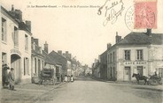 28 Eure Et Loir CPA FRANCE 28 "La Bazoche Gouet, Place de la Fontaine Blanche, Café Rémy"