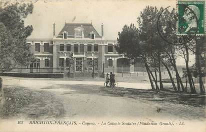 CPA FRANCE 80 "Cayeux sur Mer, La colonie scolaire".