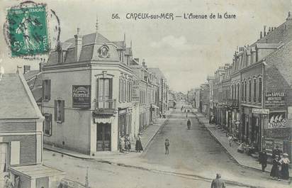 CPA FRANCE 80 "Cayeux sur Mer, L'avenue de la gare".