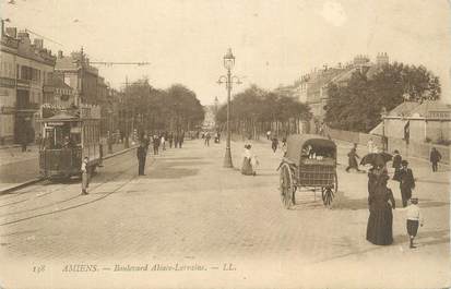 CPA FRANCE 80 "Amiens, Boulevard Alsace Lorraine "./ TRAMWAY