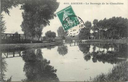 CPA FRANCE 80 "Amiens, Le barrage de la chaudière".