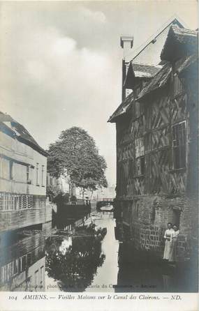 CPA FRANCE 80 "Amiens, Vieilles maisons sur le canal des Clairons".