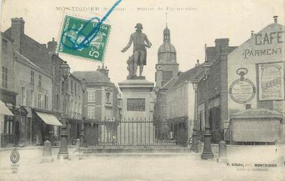 CPA FRANCE 80 "Montdidier, Statue Parmentier".