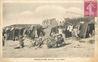 CPA FRANCE 80 "Quend Plage, Les tentes".