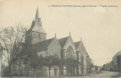 CPA FRANCE 80 "Lihons en Santerre, L'église".