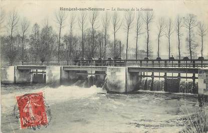 CPA FRANCE 80 "Hangest sur Somme, Le barrage de la somme".