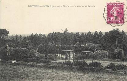 CPA FRANCE 80 "Fontaine sur Somme, Marais sous la ville et les aulnois".