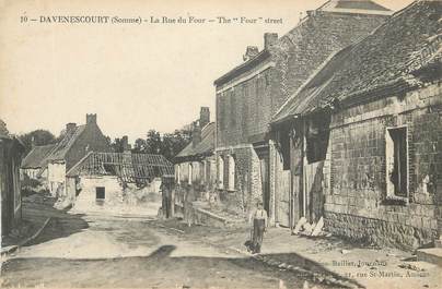 CPA FRANCE 80 "Davenescourt, La rue du four".