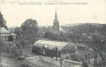 CPA FRANCE 80 "Environs d'Aily sur Noye, La terrasse du château de Guyencourt".