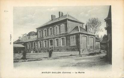 CPA FRANCE 80 "Warloy Baillon, La Mairie".