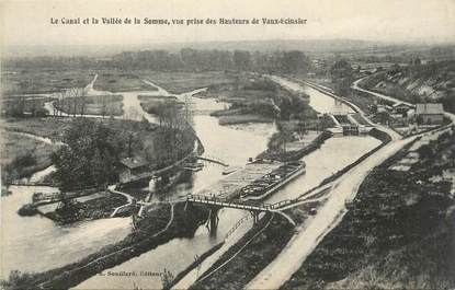 CPA FRANCE 80 "Vaux Eclusier, Le canal et la vallée de la Somme".