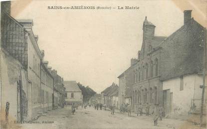 CPA FRANCE 80 "Sains en Amiénois, La Mairie".