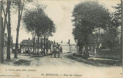 CPA FRANCE 80 "Moreuil, Rue de Créqui".