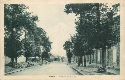 CPA FRANCE 80 "Nesle, Avenue de la gare".