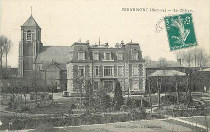 CPA FRANCE 80 "Miraumont, Le château".