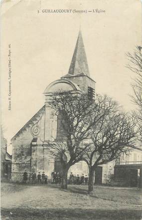 CPA FRANCE 80 "Guillaucourt, L'église".