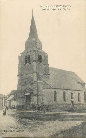 CPA FRANCE 80 "Bouzincourt, L'église".