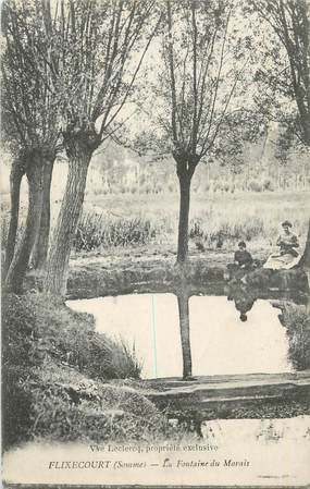 CPA FRANCE 80 "Flixecourt, La fontaine du marais".