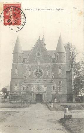 CPA FRANCE 80 " Tilloloy, L'église".