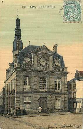 CPA FRANCE 80 " Roye, L'Hôtel de Ville".