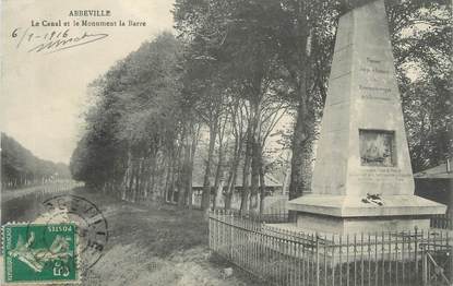 CPA FRANCE 80 "Abbeville, Le canal et le monument la Barre".