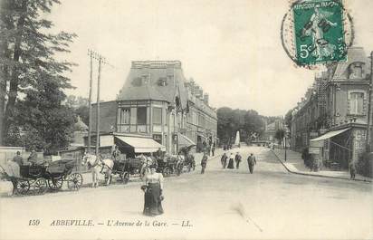 CPA FRANCE 80 "Abbeville, Avenue de la gare".