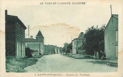 CPA FRANCE 82 "St Porquier, Avenue de Toulouse".