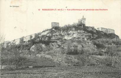 CPA FRANCE 82 "Roquecor, Vue pittoresque et générale des rochers".