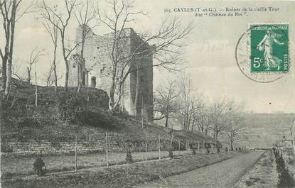 CPA FRANCE 82 "Caylus, Ruines de la vieille tour dite château du roi".