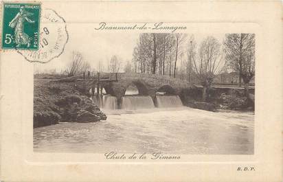 CPA FRANCE 82 " Beaumont de Lomagne, Chute de la Gimone".