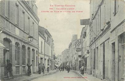 CPA FRANCE 82 " Valence d'Agen, L'Hôtel de Ville et l'Hôtel des Postes".