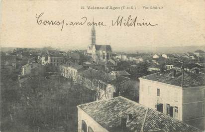 CPA FRANCE 82 " Valence d'Agen, Vue générale".