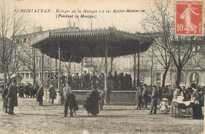 CPA FRANCE 82 " Montauban, Kiosque de la musique".