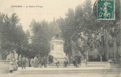 CPA FRANCE 66 "Perpignan, La statue d'Arago".