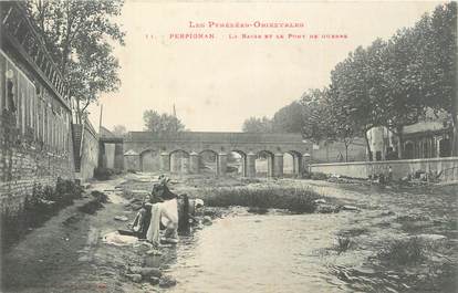 CPA FRANCE 66 "Perpignan, La basse et le pont de guerre".