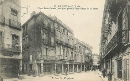 CPA FRANCE 66 "Perpignan, Place Jean Jaurès, rue de la Barre".