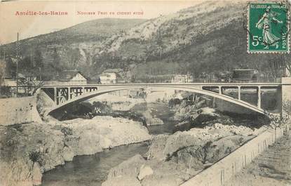 CPA FRANCE 66 "Amélie les Bains, Nouveau pont en ciment armé".