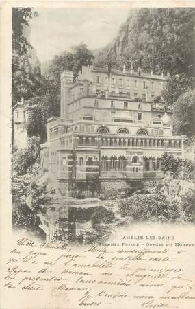 CPA FRANCE 66 "Amélie les Bains, Thermes Pujade, gorges du Mondony".