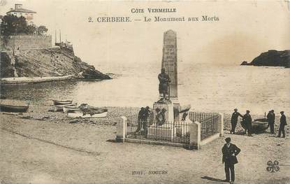 CPA FRANCE 66 "Cerbère, Le monument aux morts".